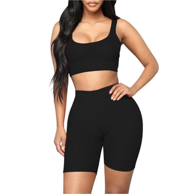 Shapewear Shorts Long (Black) - Hourglass Waist