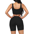 Shapewear Shorts Long (Black) - Hourglass Waist