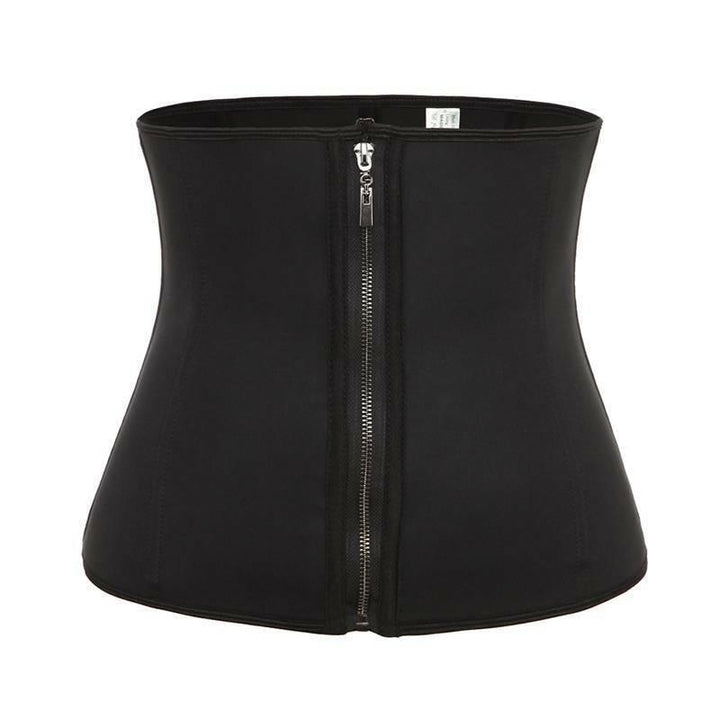 Zip Latex Waist Trainer - Hourglass Waist